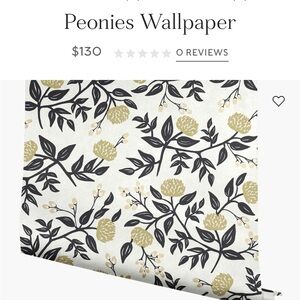 Peonies Wallpaper Rifle Paper Co., 2 rolls